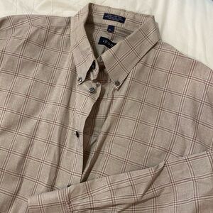 Izod mens long sleeve button up dress shirt